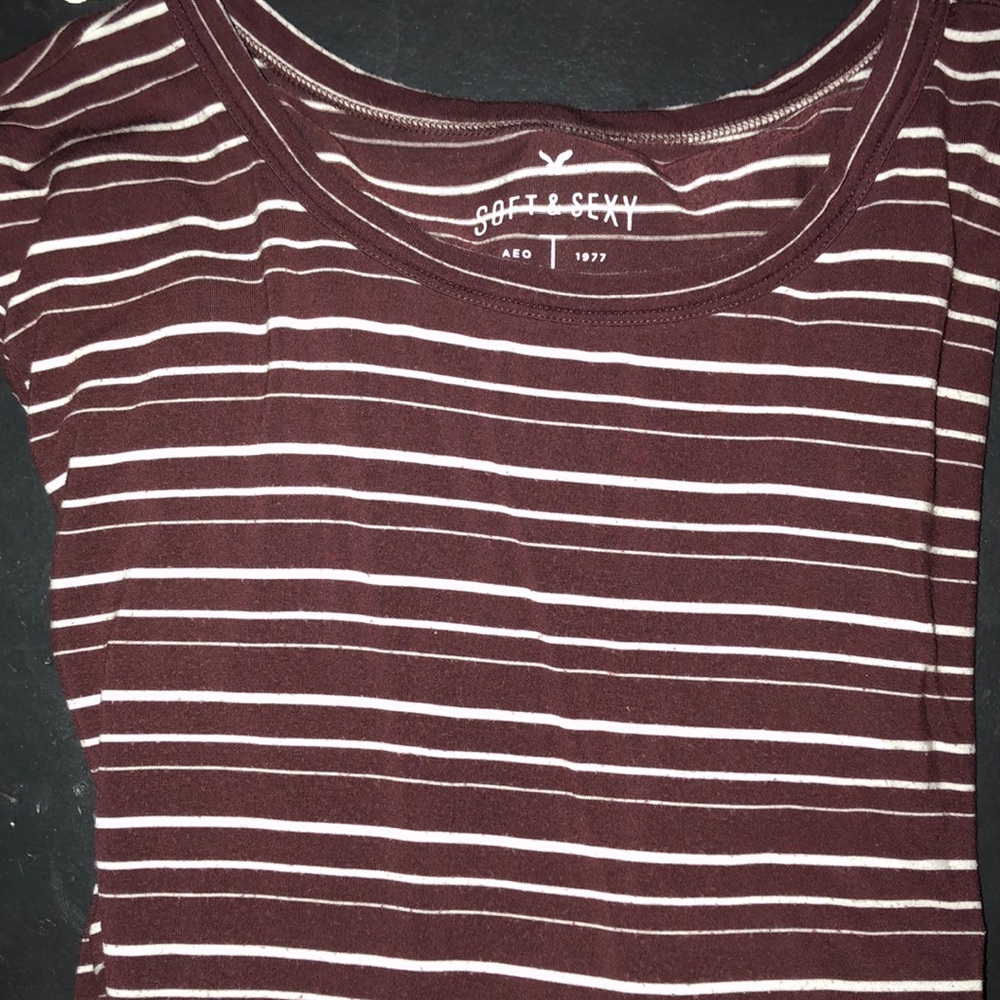 american eagle long sleeve striped t shirt